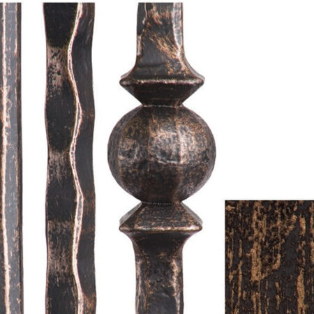 stair rail baluster finish oil rubbed bronze